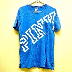 Victoria's Secret PINK by Victoria Secret T-shirt Blue oversized women’s size S